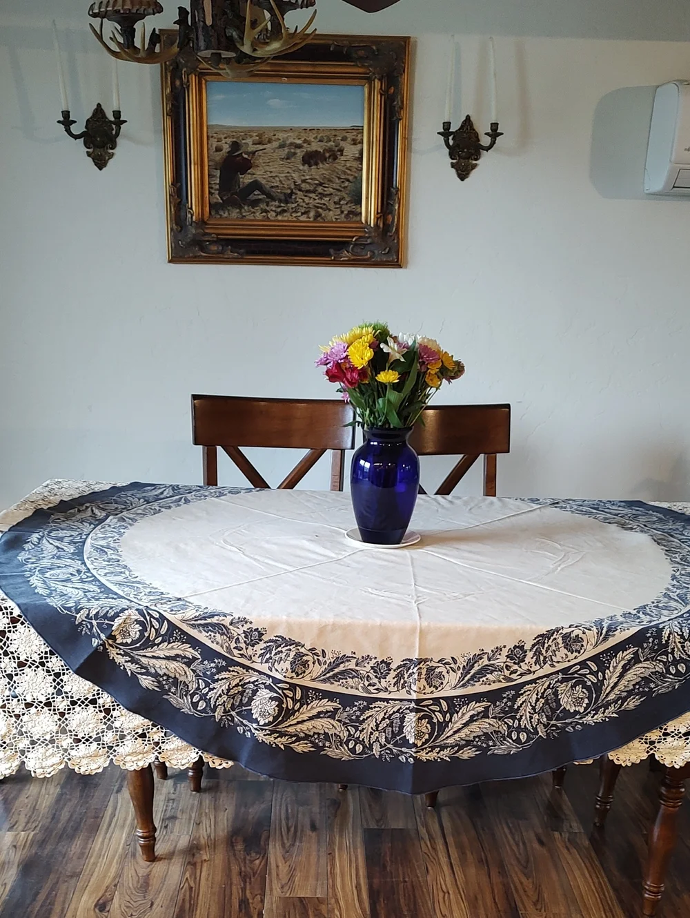 Vintage French Provincial 100% Heavy Cotton 68